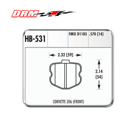 Picture for category C6 Brake Pads (Z06 and Grandsport)