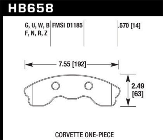 Picture of Hawk Front HPS 5.0  (One piece)