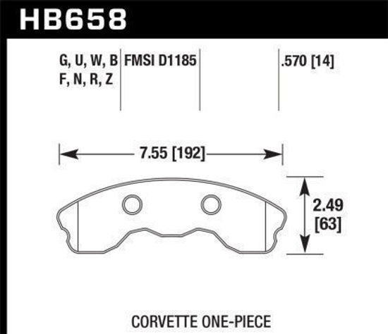 Picture of Hawk Front DTC 70 (One piece)