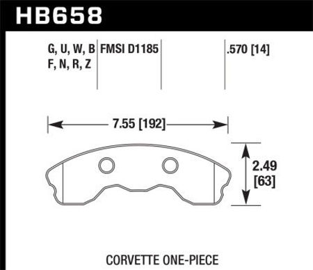 Picture for category Front Z06 and Grandsport Brake Pads