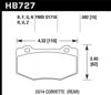 Picture of Hawk C7 Rear DTC80 Brake Pads