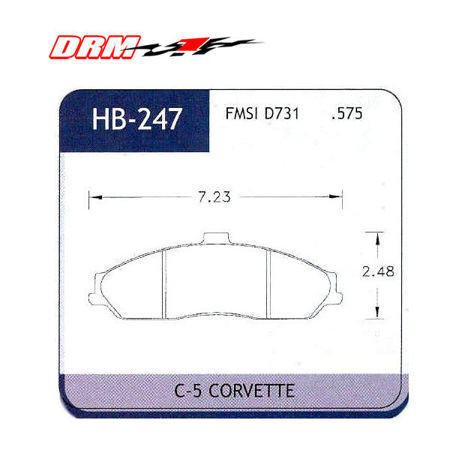 Picture for category C6 Brake Pads (Base Calipers)