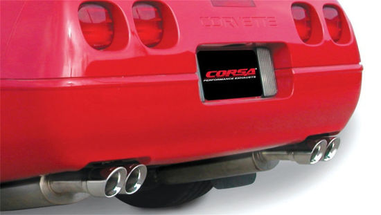 Picture of Corsa 92-95 Chevrolet Corvette C4 5.7L V8 LT1 Sport Cat-Back Exhaust w/ Twin 3.5in Polished Tips